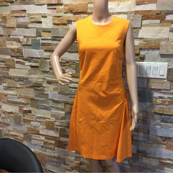 COS Cathered Orange Dress - Picture 1 of 9
